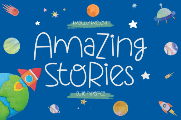 Amazing Stories: A Quirky Display Font for Creative Projects