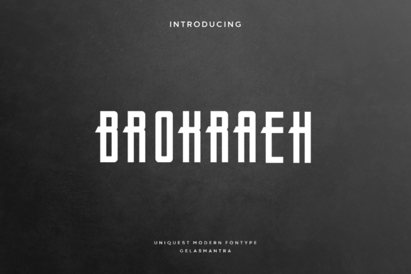 Brokraeh: A Bold Display Font for Modern Editorial Design