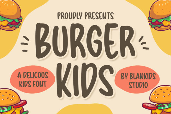 Burger Kids: The Vintage Playful Display Font for Creative Campaigns