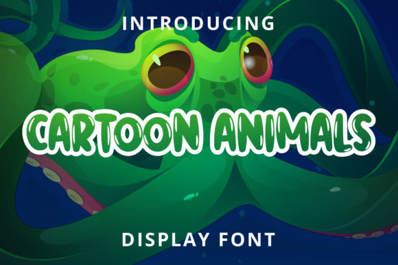 Cartoon Animals Font for Creative Handmade Projects