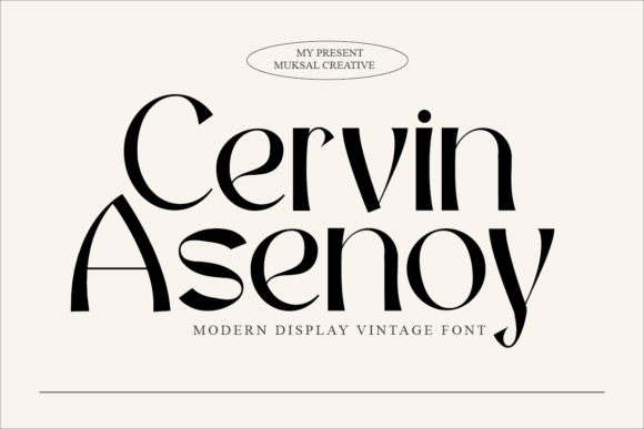 Cervin Asenoy: The Ultimate Display Font for Elegant Designs