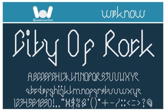 City of Rock: The Premium Display Typeface for Bold Brand Identity