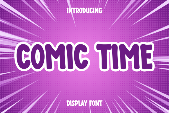 Comic Time: A Playful Display Font for Editorial Projects