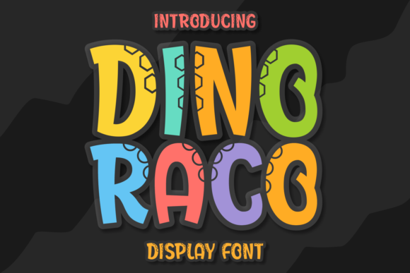Dino Raco: A Playful Display Font for Digital Creativity