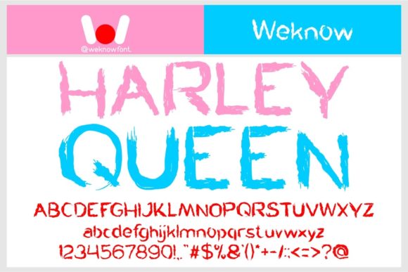 Harley Queen: A Textured Display Font for Bold Editorial Design