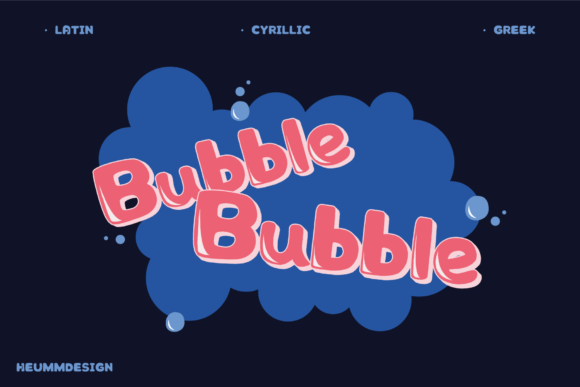 Hu Bubble: A Funky Display Font for Retro Web Design