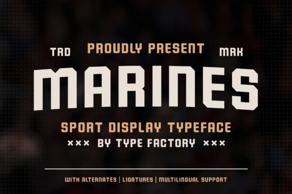 Marines: A Bold Display Typeface for Modern Editorial Design