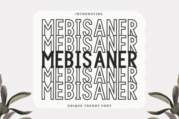 Mebisaner – A Stacked Font for Creative Makers