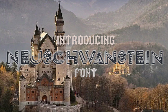Neuschwanstein: The 3D Display Typeface for Editorial Design