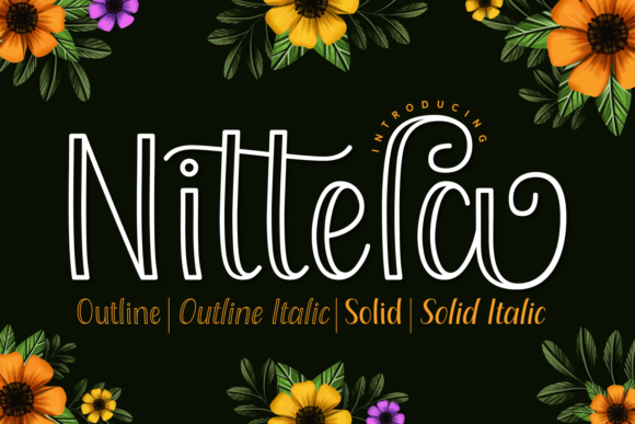 Nittela Font for Handmade Creations and Branding