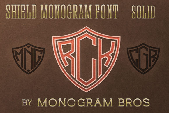 Shield Monogram: A Versatile Display Font for Branding Projects