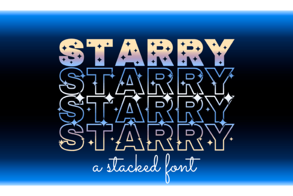 Starry Font for Elegant Display and Creative Projects