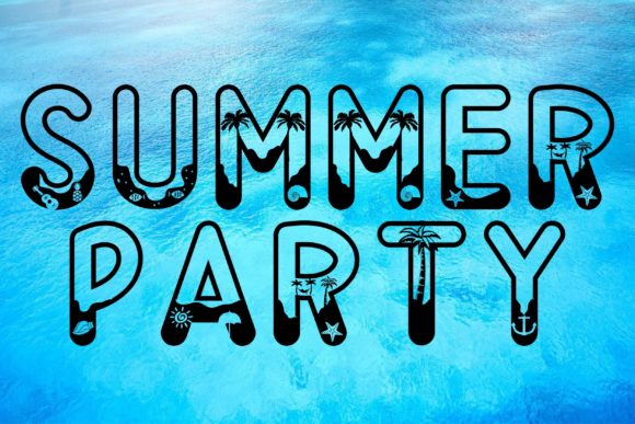 Summer Party Font for Vibrant Digital Design