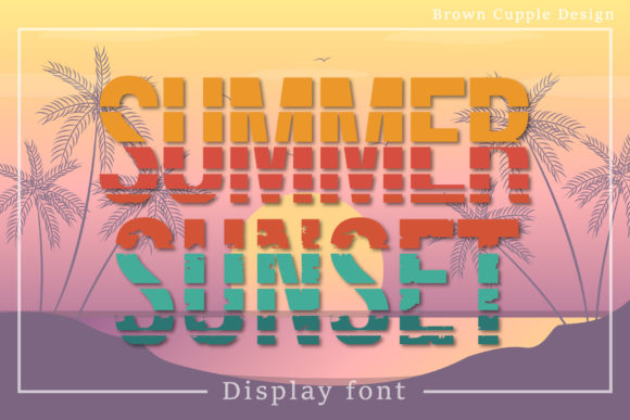 Summer Sunset Font for Editorial Design and Creative Projects