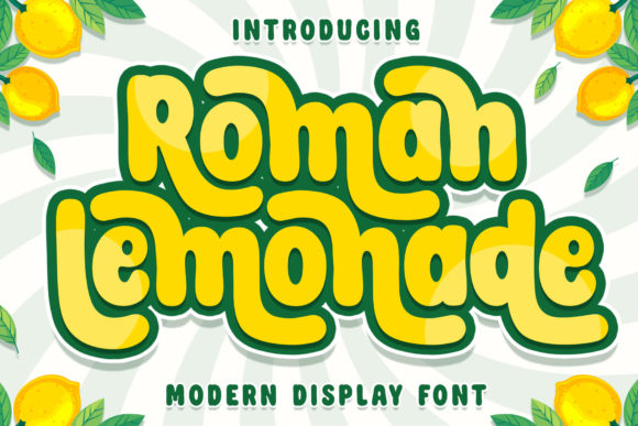 Upgrade Your Brand with Roman Lemonade Font