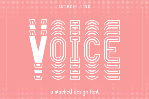 Voice Font: A Unique Display Font for Creative Projects