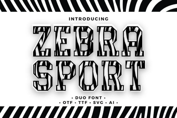 Zebra Sport Display Font for Eye-Catching Branding